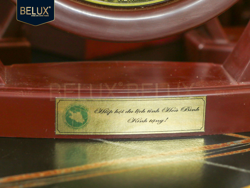 Lô mặt đĩa trống đồng Hiệp Hội Du Lịch Tỉnh Hòa Bình D17 bằng đồng thiết kế theo yêu cầu